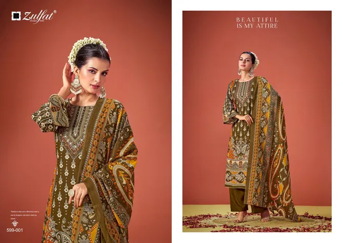 Aayat Vol 6 By Zulfat Fancy Printed Dress Material Surat Wholesale Market